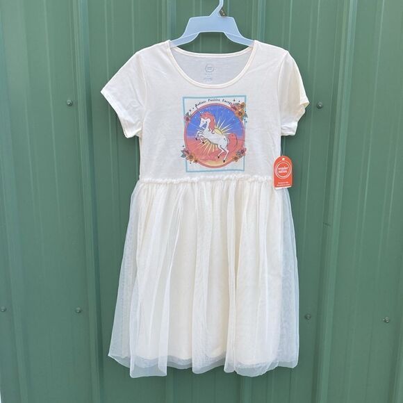 Girls Short Sleeve Comfy Tutu Dress Size XL Plus - Picture 1 of 6
